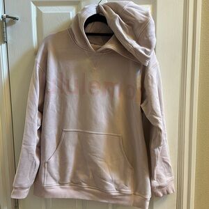 Soft pink Lululemon stretchy hoodie size large